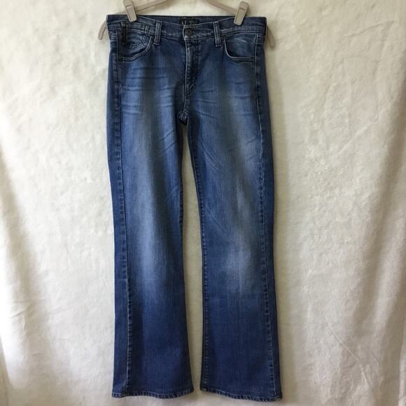 Armani Jeans Indigo Blue 005 Series Slim Bootcut Denim - Picture 2 of 10